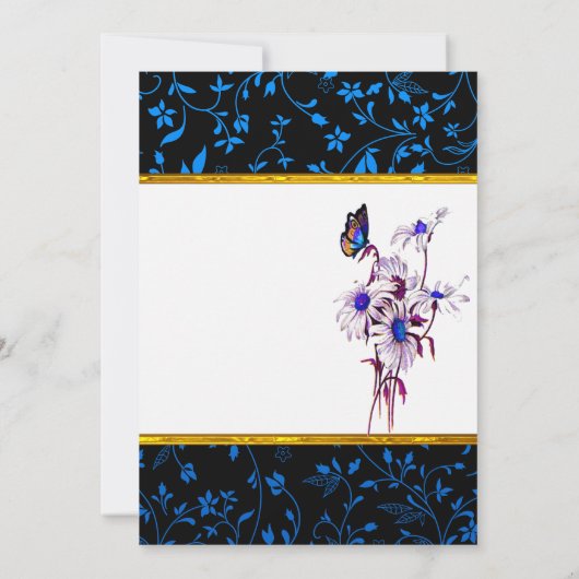 タステフルブルーデイジーとバファーフライ 招待状 (裏面)