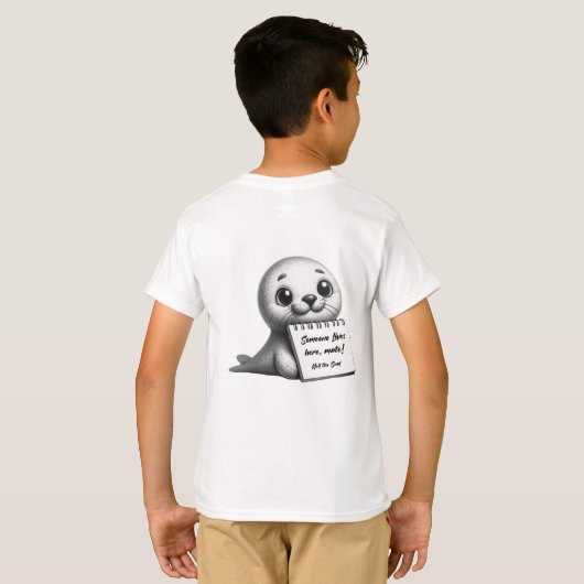 タスマニアのウイルス感覚の封印をニール Tシャツ (裏面フル)