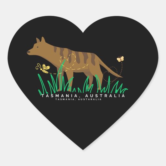 タスマニアのハート ハートシール (正面)