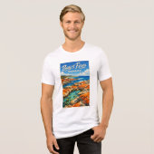 タスマニアの火の湾 トライブレンドＴシャツ (正面全面)