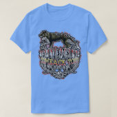 タスマニアの絶滅危惧種タイガー・フクロオオカミ Tシャツ (デザイン正面)
