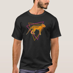 タスマニアオウルフタイガー絶滅した先史時代の動物 Tシャツ