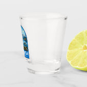 タスマニアオーストラリア旅行アートヴィンテージ ショットグラス (右)