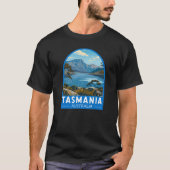 タスマニアオーストラリア旅行アートヴィンテージ Tシャツ (正面)
