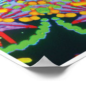 タスマニアキネティックコラージュ万華鏡のように千変万化するパターンポスター ポスター (角)