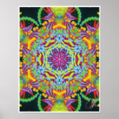 タスマニアキネティックコラージュ万華鏡のように千変万化するパターンポスター ポスター (正面)