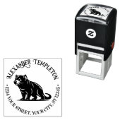 タスマニアデビルオーストラリア名差出人住所#1P セルフインキングスタンプ (インサイチュ)