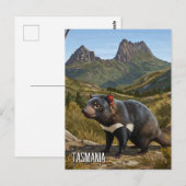 タスマニアデビルクレードルマウンテントラベル ポストカード (正面/裏面)