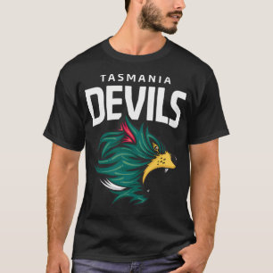 タスマニアデビルズサッカークラブホワイトレタリング Tシャツ