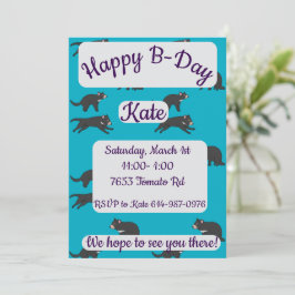 タスマニアデビルハッピーバースデー 招待状