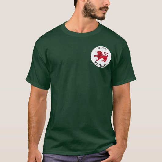 タスマニアバッジ(オーストラリア) Tシャツ (正面)