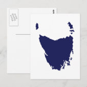 タスマニアマップ ポストカード (正面/裏面)