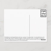 タスマニアンタイガーポストカード ポストカード (裏面)