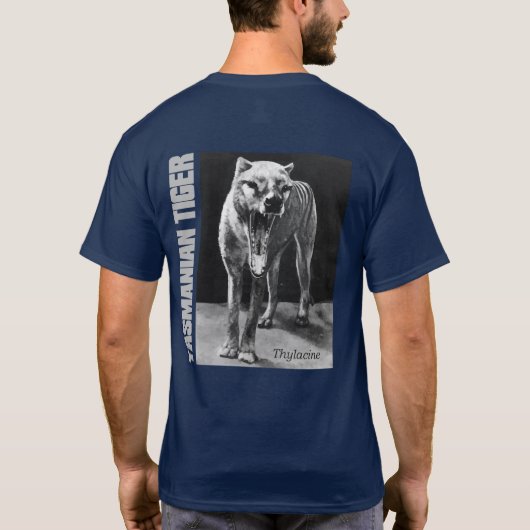 タスマニアンタイガー Tシャツ (裏面)