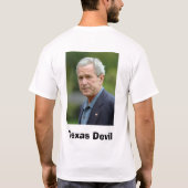 タスマニアンデビルかテキサス州の悪魔 Tシャツ (裏面)