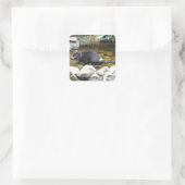 タスマニアンデビルのステッカー スクエアシール (バッグ)