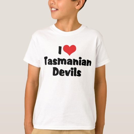 タスマニアンデビル大好き Tシャツ (正面)