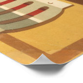 タスマニアヴィンテージ旅行ポスター ポスター (角)