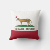 タスマニア共和国国旗タスマニアタイガー クッション (裏面)