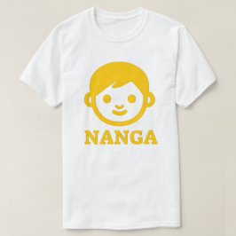 タスマニア文字：ナンガと黄色の顔 Tシャツ