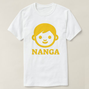 タスマニア文字：ナンガと黄色の顔 Tシャツ