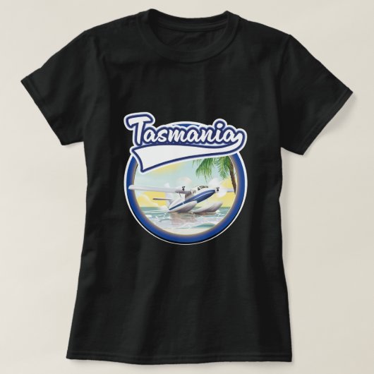 タスマニア旅行のロゴ Tシャツ (デザイン正面)