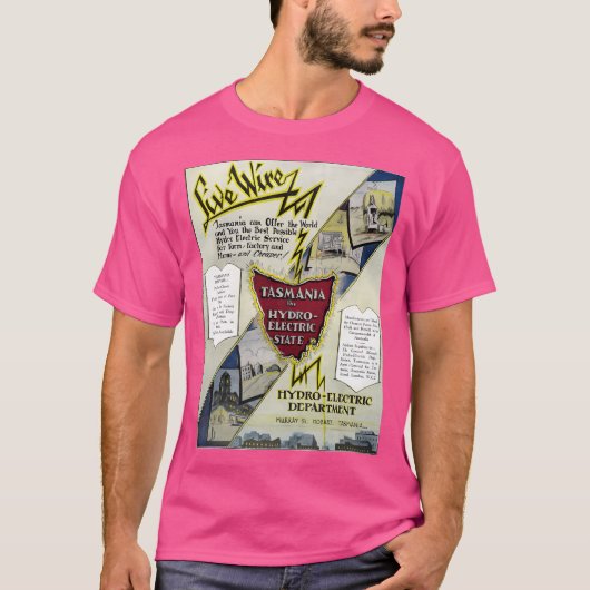 タスマニア1929年。山バスからの水力 Tシャツ (正面)