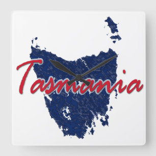 タスマニア スクエア壁時計