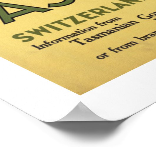 タスマニア ポスター (角)