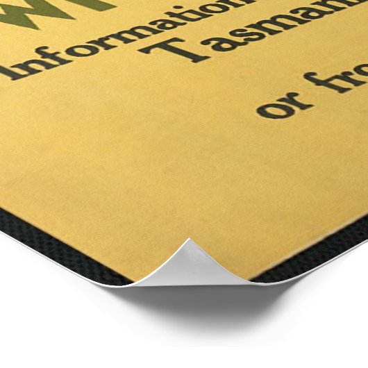 タスマニア ポスター (角)