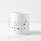 タスミンペプチド名mug コーヒーマグカップ (正面左)