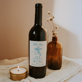 タズアモーレンドレモイタリアンン結婚ズ ワインラベル