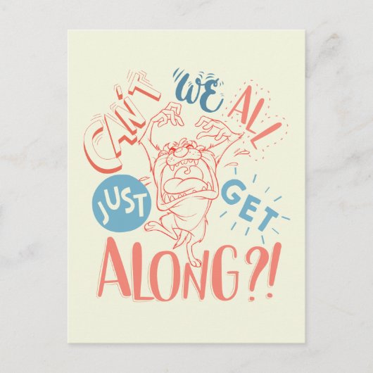 タズ™ |仲良くやっていけない?! ポストカード (正面)