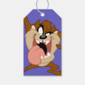 タズ™ 舌を突き出して ギフトタグ (正面)