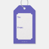 タズ™ 舌を突き出して ギフトタグ (裏面)