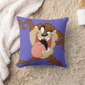 タズ™ 舌を突き出して クッション (ブランケット)