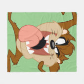 タズ™ 舌を突き出して フリースブランケット (正面(横))