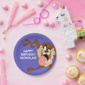 タズ™ 舌を突き出して ペーパープレート (パーティー)