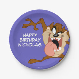 タズ™ 舌を突き出して ペーパープレート