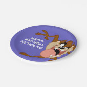 タズ™ 舌を突き出して ペーパープレート (アングル)