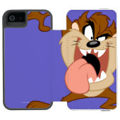 タズ™ 舌を突き出して INCIPIO iPhoneウォレットケース (フォリオオープン)