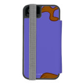 タズ™ 舌を突き出して INCIPIO iPhoneウォレットケース (フォリオ裏面)