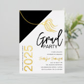 タセルスタイリッシュ |卒業 箔招待状 (立ち正面)