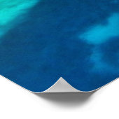 タソスアイランドカヴァラギリシャターコイズウォーターブルー ポスター (角)