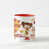 タタのvoliのbebuのnajvise naのsvijetu マグカップ (中央)