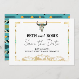 タタンカビソンイエローストーンランチ日付を保存 招待状