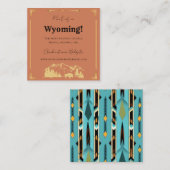 タタンカビゾンイエローストーンランチ結婚の詳細カード ノートカード (正面/裏面)