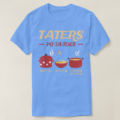 タターズジャガイモはEmを煮込んでマッシュEmスティックEm Tシャツ (デザイン正面)