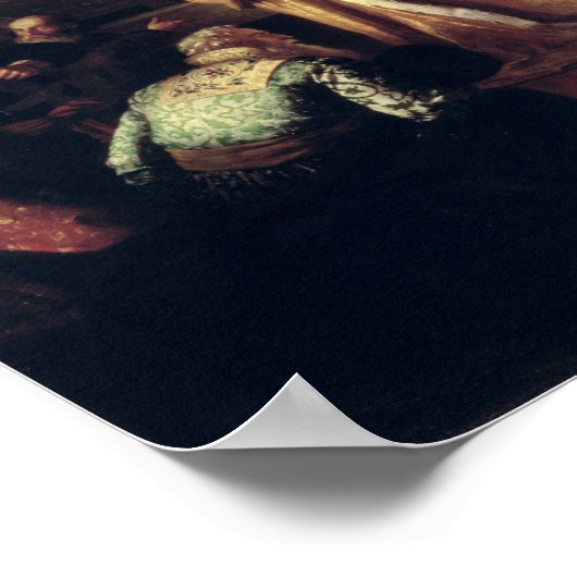 タタール・カーンの証文を引き裂くツァール・イヴァン3世 ポスター (角)