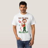 タタ・ヴォリ・ベブ (パパはベビーが大好き) 白 Tシャツ (正面フル)
